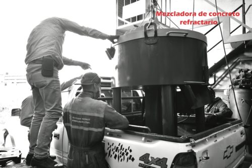 mezcladora de concreto refractario